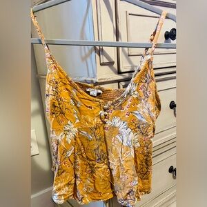 O'Neill Mustard Floral Camisole